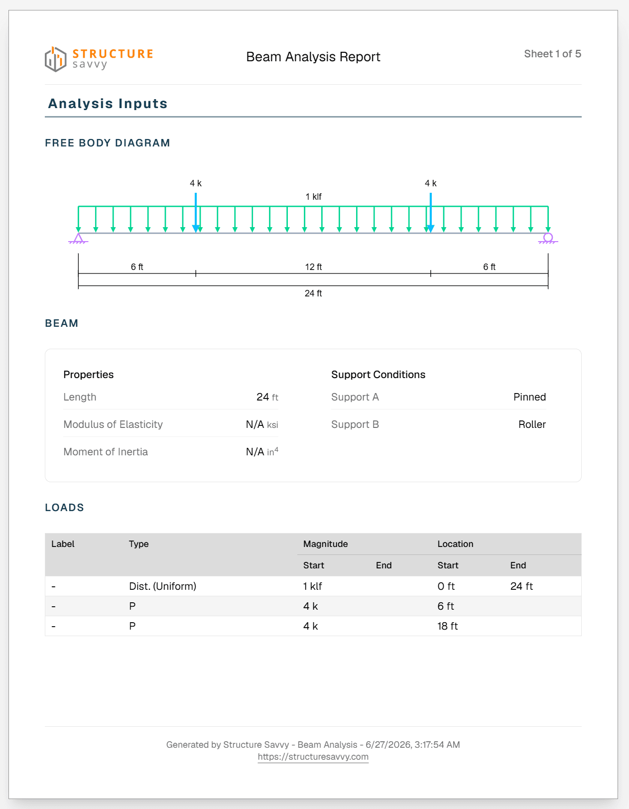 PDF Export Preview